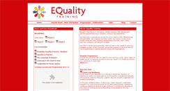 Desktop Screenshot of equalitytraining.co.uk